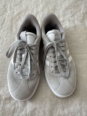 Adidas Women’s Gray Suede Casual Sneakers